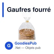 Gaufres fourrées personnalisables avec logo - 8 délicieuses gaufres William - Miniature 3