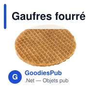Gaufres fourrées personnalisables avec logo - 8 délicieuses gaufres William - Miniature 4