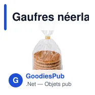 Gaufres néerlandaises personnalisables avec logo - Juanita - Miniature 1
