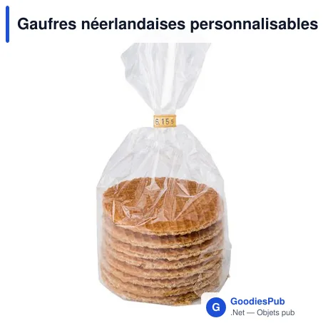 Gaufres néerlandaises personnalisables avec logo - Juanita
