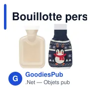 Bouillotte personnalisable AARHUS 250ml avec logo - Miniature 3