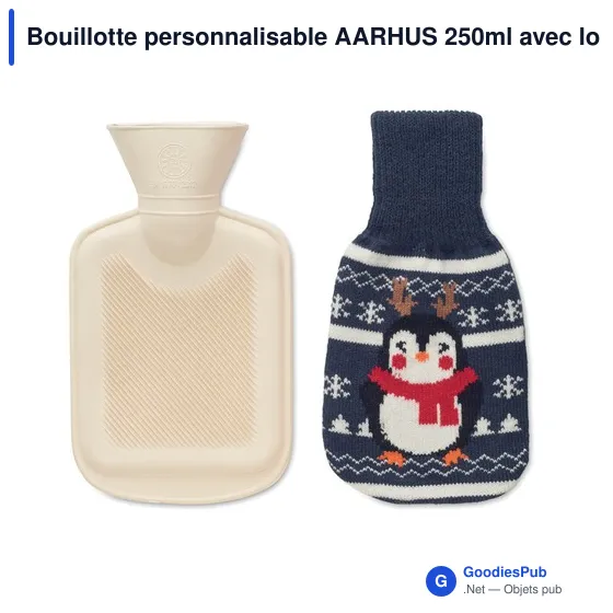 Bouillotte personnalisable AARHUS 250ml avec logo - Image 3