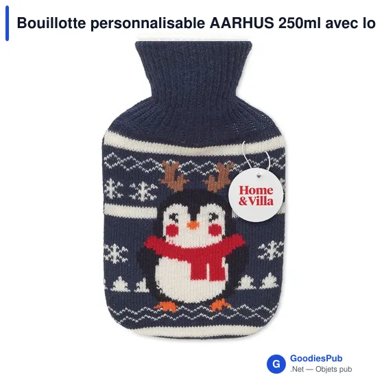 Bouillotte personnalisable AARHUS 250ml avec logo - Image 4