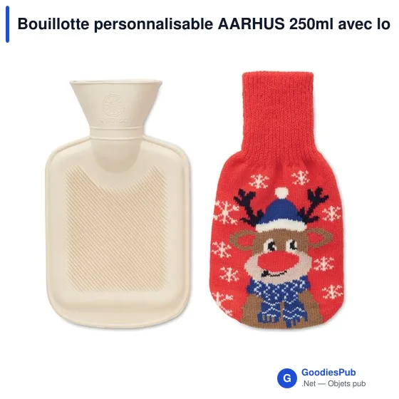 Bouillotte personnalisable AARHUS 250ml avec logo - Image 9
