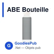 ABE Bouteille verre dépoli 500ml - Miniature 1