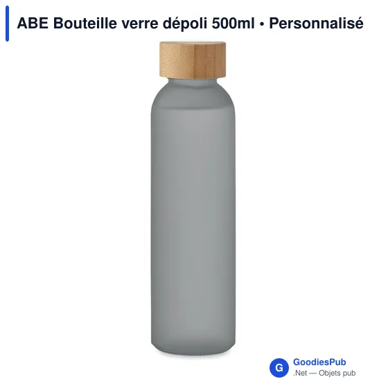 ABE Bouteille verre dépoli 500ml - Image 2