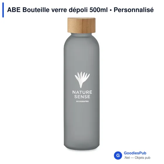 ABE Bouteille verre dépoli 500ml - Image 3