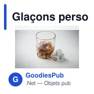 Glaçons personnalisables en pierre - Set ABERDEEN pour votre logo - Miniature 3