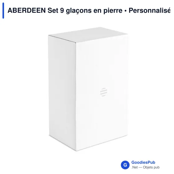 Glaçons personnalisables en pierre - Set ABERDEEN pour votre logo - Image 5