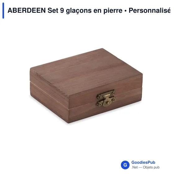 Glaçons personnalisables en pierre - Set ABERDEEN pour votre logo - Image 7