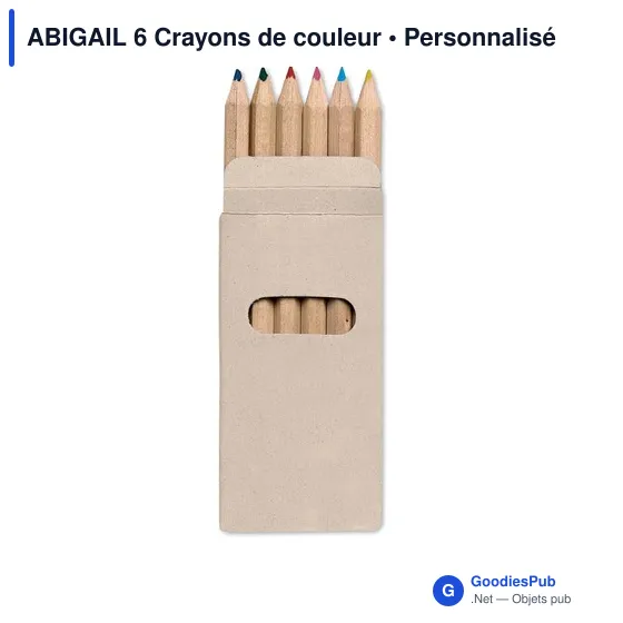 ABIGAIL 6 Crayons de couleur - Image 1