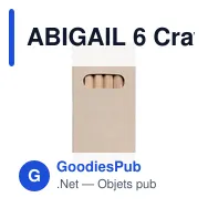 ABIGAIL 6 Crayons de couleur - Miniature 2