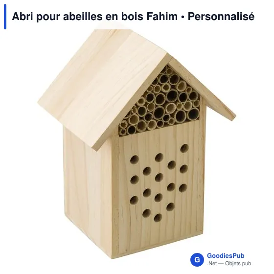 Abri pour abeilles en bois personnalisable avec logo - Fahim - Image 2