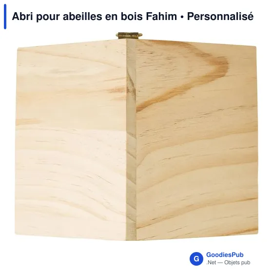 Abri pour abeilles en bois personnalisable avec logo - Fahim - Image 3