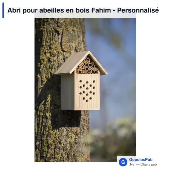 Abri pour abeilles en bois personnalisable avec logo - Fahim - Image 5
