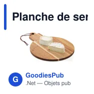 Planche de service personnalisable en bois d'acacia - ACABALLavec logo - Miniature 3