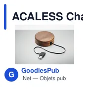 Chargeur sans fil personnalisable en acacia avec logo - Miniature 5