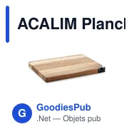 ACALIM Planche à découper en acacia - Miniature 1