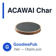 ACAWAI Chargeur sans fil en acacia 15W - Miniature 3