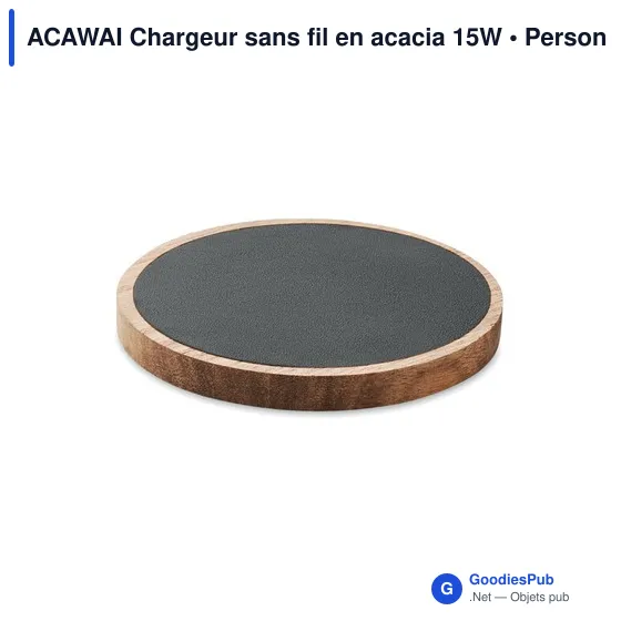 ACAWAI Chargeur sans fil en acacia 15W - Image 3