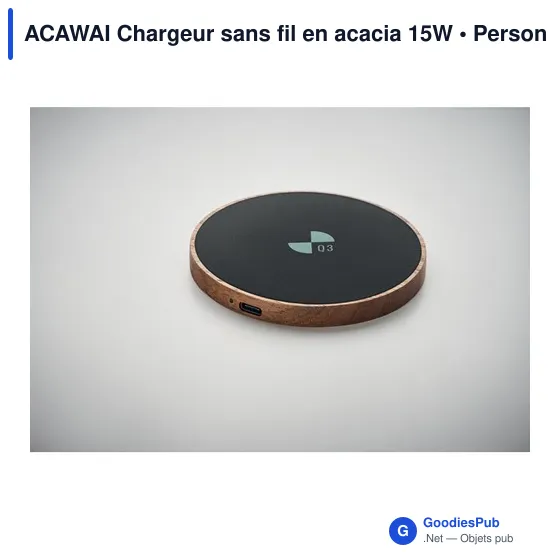 ACAWAI Chargeur sans fil en acacia 15W - Image 4
