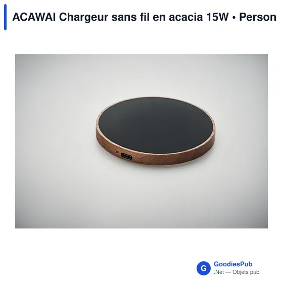 ACAWAI Chargeur sans fil en acacia 15W - Image 5