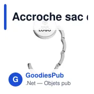 Accroche sac en métal Eloise - Miniature 12