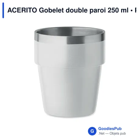ACERITO Gobelet double paroi 250 ml