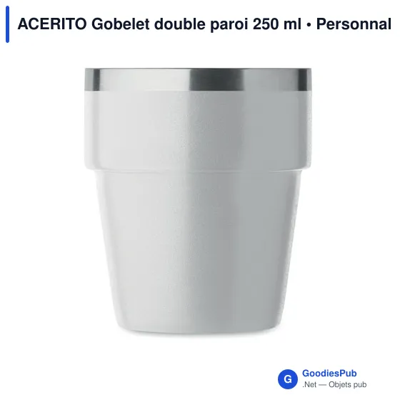 ACERITO Gobelet double paroi 250 ml - Image 2