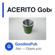ACERITO Gobelet double paroi 250 ml - Miniature 12