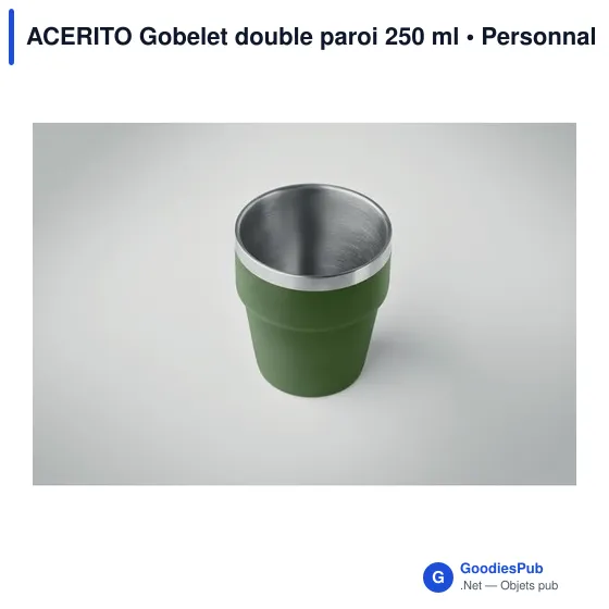 ACERITO Gobelet double paroi 250 ml - Image 12