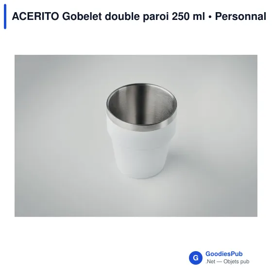 ACERITO Gobelet double paroi 250 ml - Image 3