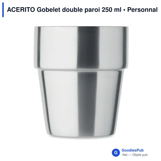 ACERITO Gobelet double paroi 250 ml - Image 6