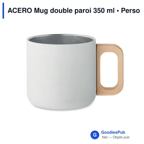 ACERO Mug double paroi 350 ml