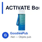 ACTIVATE Bouteille de sport RPET 1L - Miniature 1