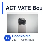ACTIVATE Bouteille de sport RPET 1L - Miniature 12