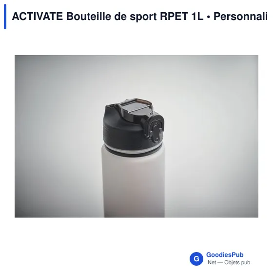 ACTIVATE Bouteille de sport RPET 1L - Image 12