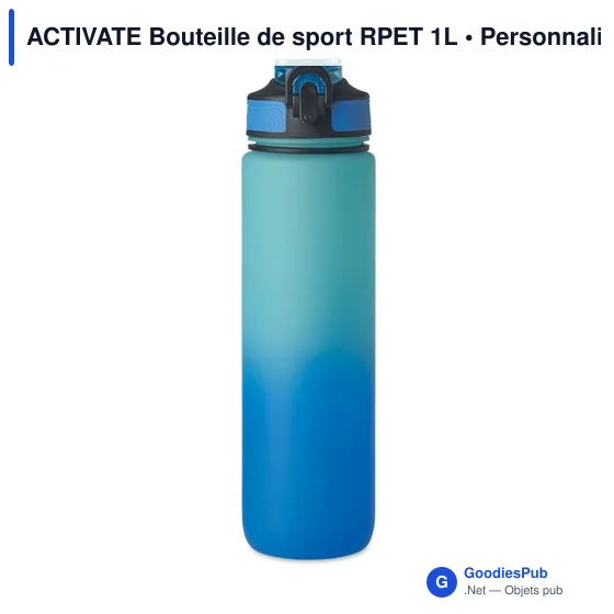 ACTIVATE Bouteille de sport RPET 1L - Image 4
