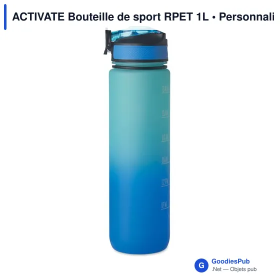 ACTIVATE Bouteille de sport RPET 1L - Image 6