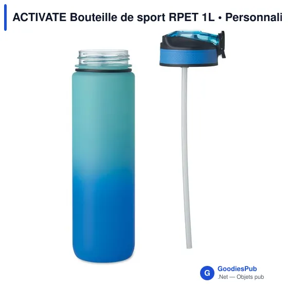 ACTIVATE Bouteille de sport RPET 1L - Image 7
