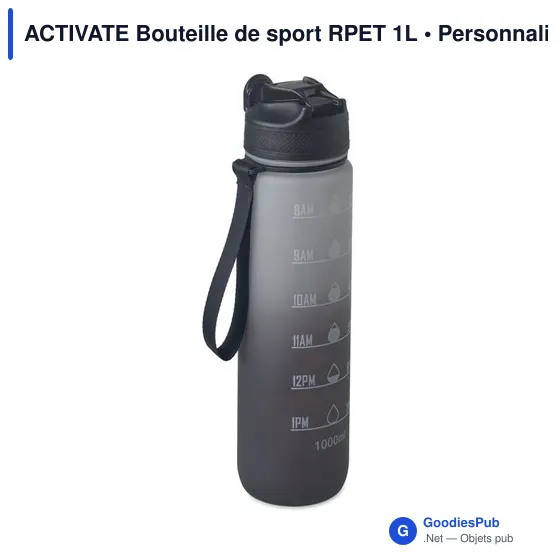 ACTIVATE Bouteille de sport RPET 1L - Image 8