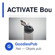 ACTIVATE Bouteille de sport RPET 1L - Miniature 10