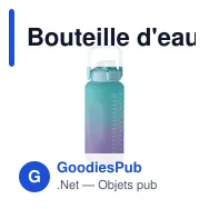 Bouteille d'eau personnalisable ACTIVATE MAX avec logo - 2L - Miniature 1