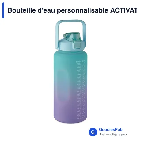 Bouteille d'eau personnalisable ACTIVATE MAX avec logo - 2L
