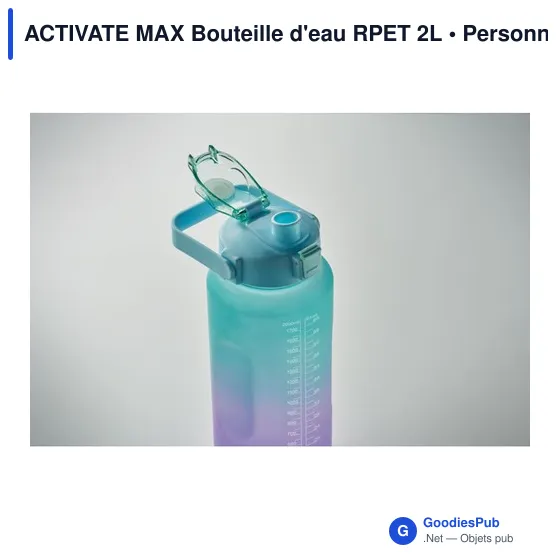 Bouteille d'eau personnalisable ACTIVATE MAX avec logo - 2L - Image 9