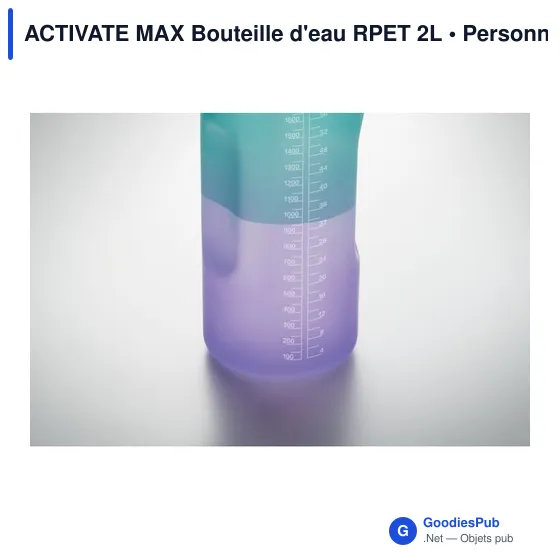 Bouteille d'eau personnalisable ACTIVATE MAX avec logo - 2L - Image 10