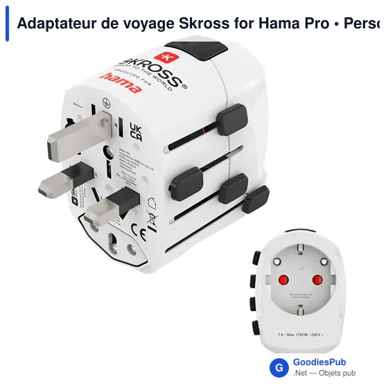 Adaptateur de voyage Skross for Hama Pro - Image 2