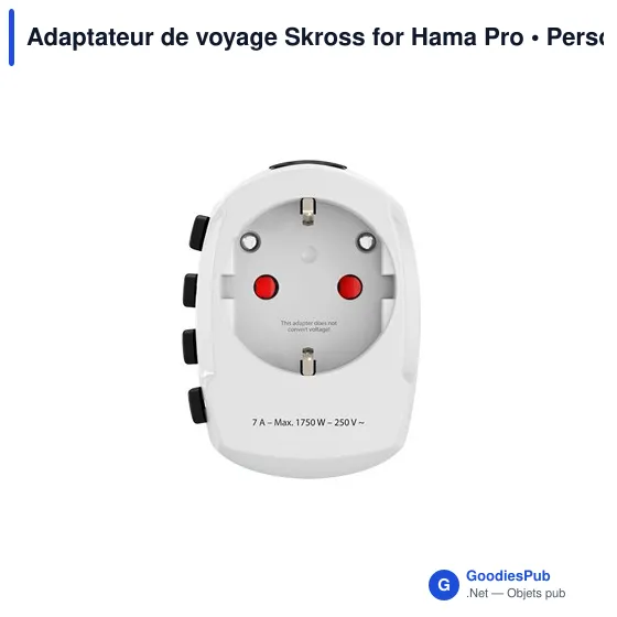 Adaptateur de voyage Skross for Hama Pro - Image 9