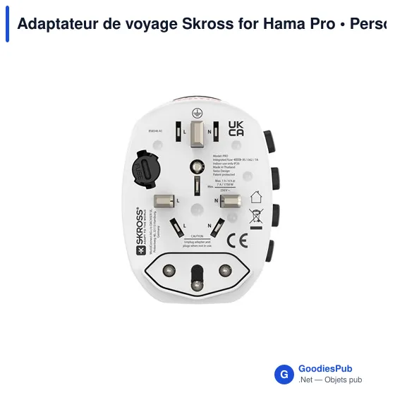 Adaptateur de voyage Skross for Hama Pro - Image 10