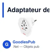 Adaptateur de voyage Skross for Hama USB - Miniature 1